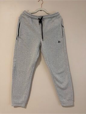 RBX Light Gray Men's Jogger Sweatpants with Black Drawstring